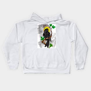 bird that's on a twig Kids Hoodie